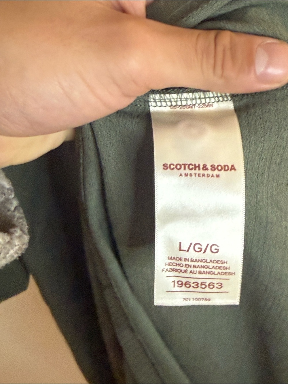 Scotch & Soda Olive Green Men's Polo - Picture 4 of 10
